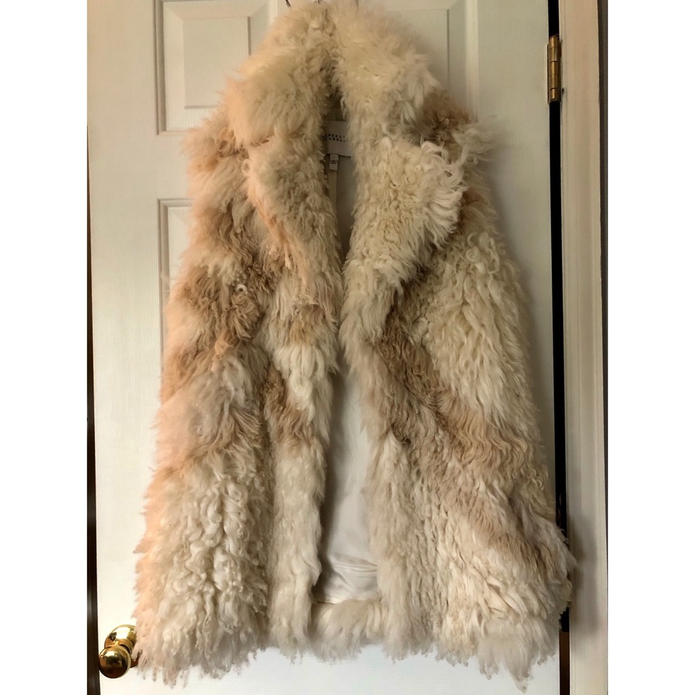 DEREK LAM 10 CROSY SHEARLING VEST